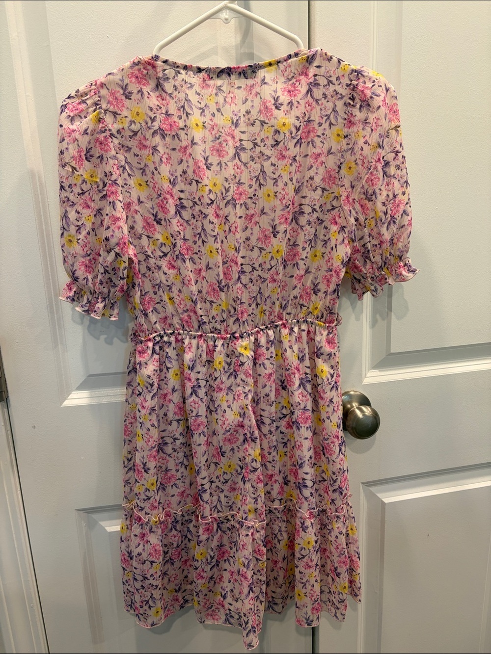 Allison & Kelly Floral Ruffle V-Neck Dress - Picture 6 of 8